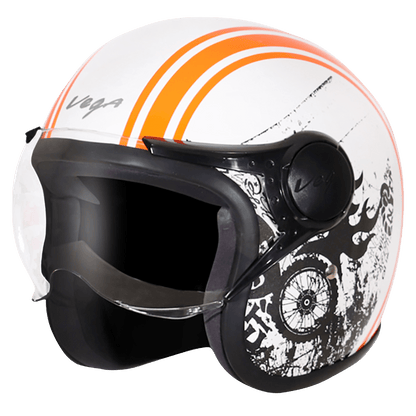 Jet Old School WVisor Helmet