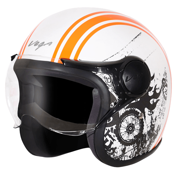 Jet Old School WVisor Helmet