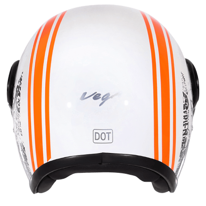 Jet Old School WVisor Helmet
