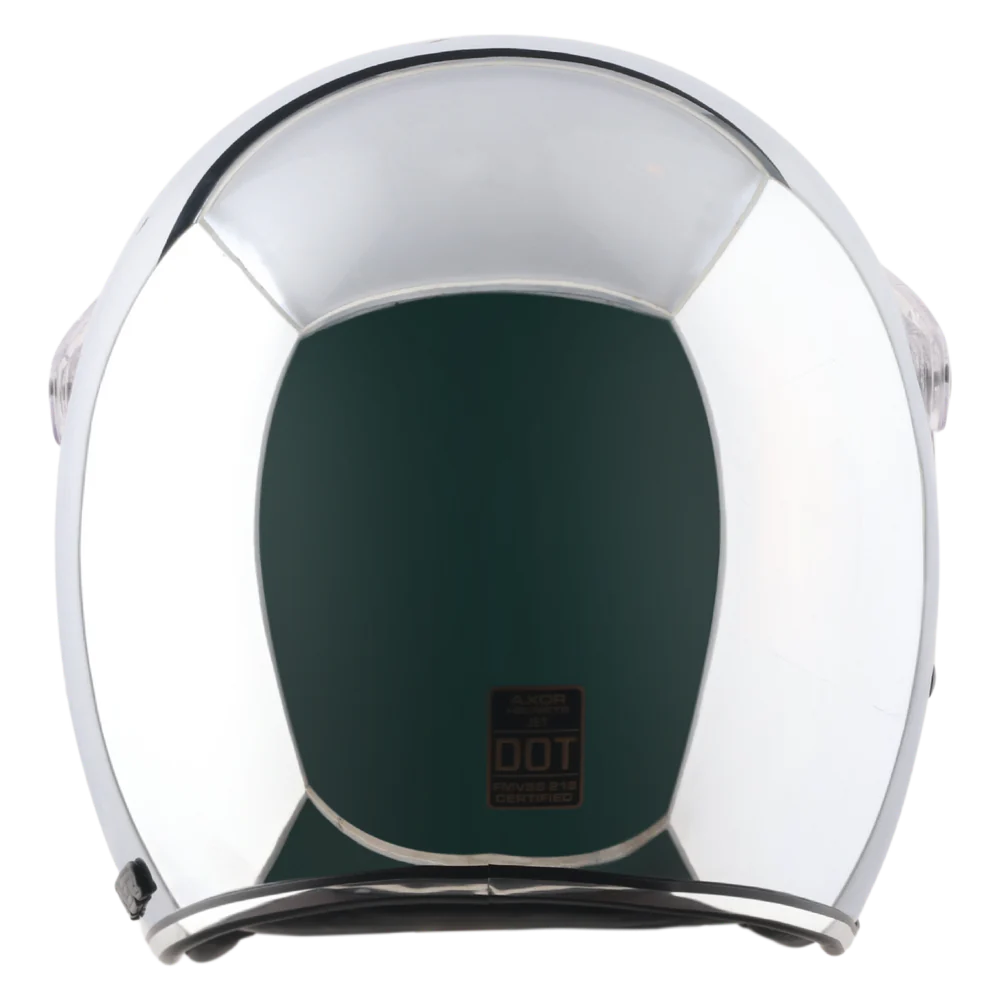 Retro Jet Chrome Helmet