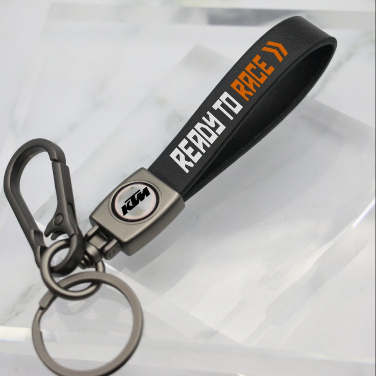 KTM READY TO RACE LEATHER KEY CHAIN