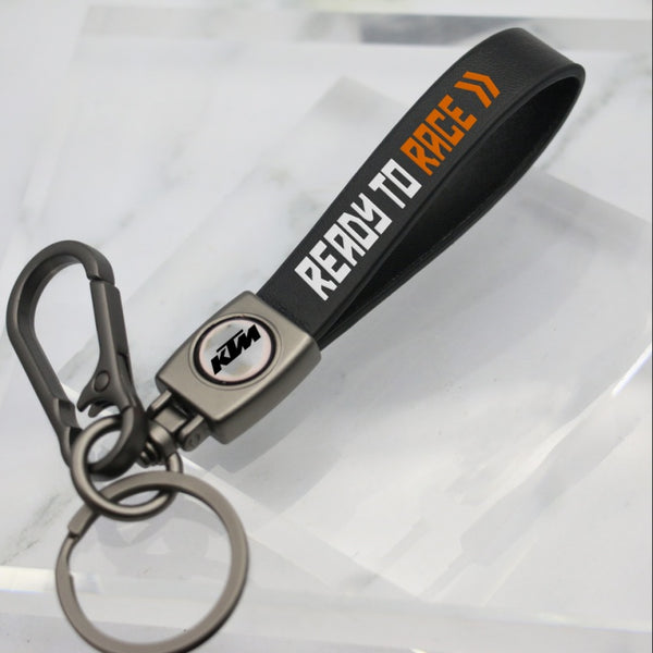 KTM READY TO RACE LEATHER KEY CHAIN