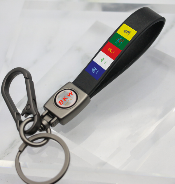 BKW GEARS LADAKH FLAG LEATHER KEY CHAIN