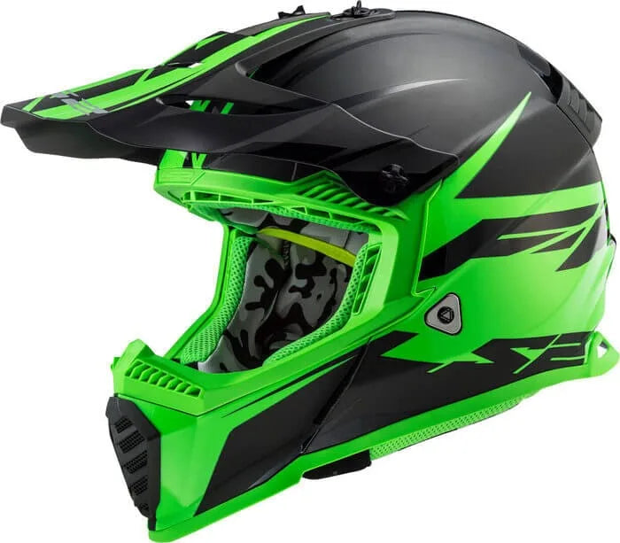 MX437 FAST EVO ROAR MATT-GLOSS BLACK HI-VIS YELLOW