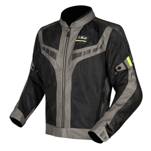 LS2 GARDA AIR MAN RIDING JACKET GREEN BLACK HI-VI YELLOW