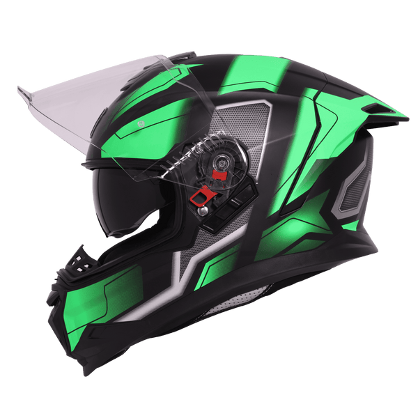 MAT BLACK WITH GREEN