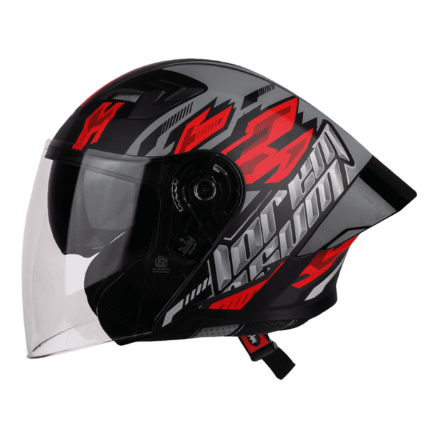 MAT BLACK WITH RED