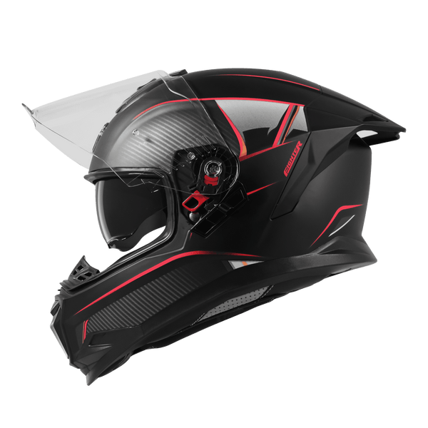 MAT BLACK WITH RED