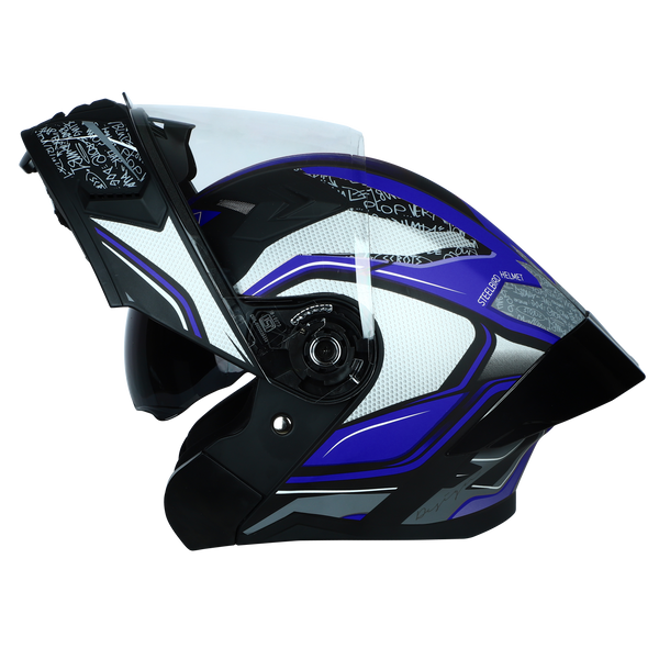 MAT BLACK WITH BLUE