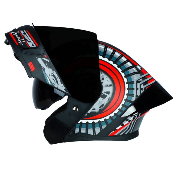 MAT BLACK WITH RED