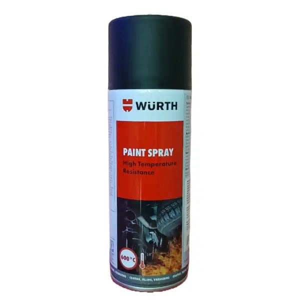 WUERTH SPRAY PAINT - HIGH TEMPERATURE RESISTANCE - GRAPHITE BLACK 9011