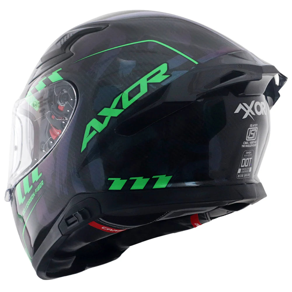 Apex Gloss Carbon Small Checks Helmet