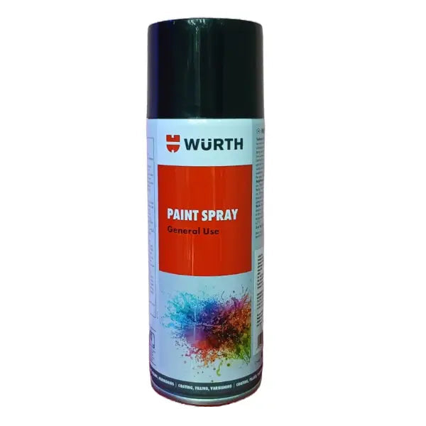 WUERTH SPRAY PAINT - GENERAL USE - TRAFFIC BLACK 9017
