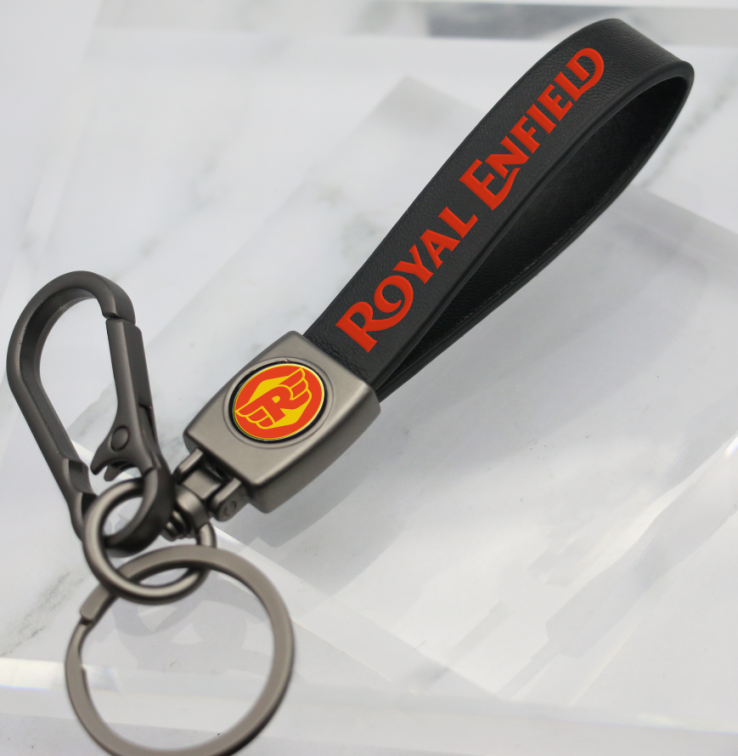 ROYAL ENFIELD LEATHER KEY CHAIN