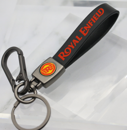 ROYAL ENFIELD LEATHER KEY CHAIN