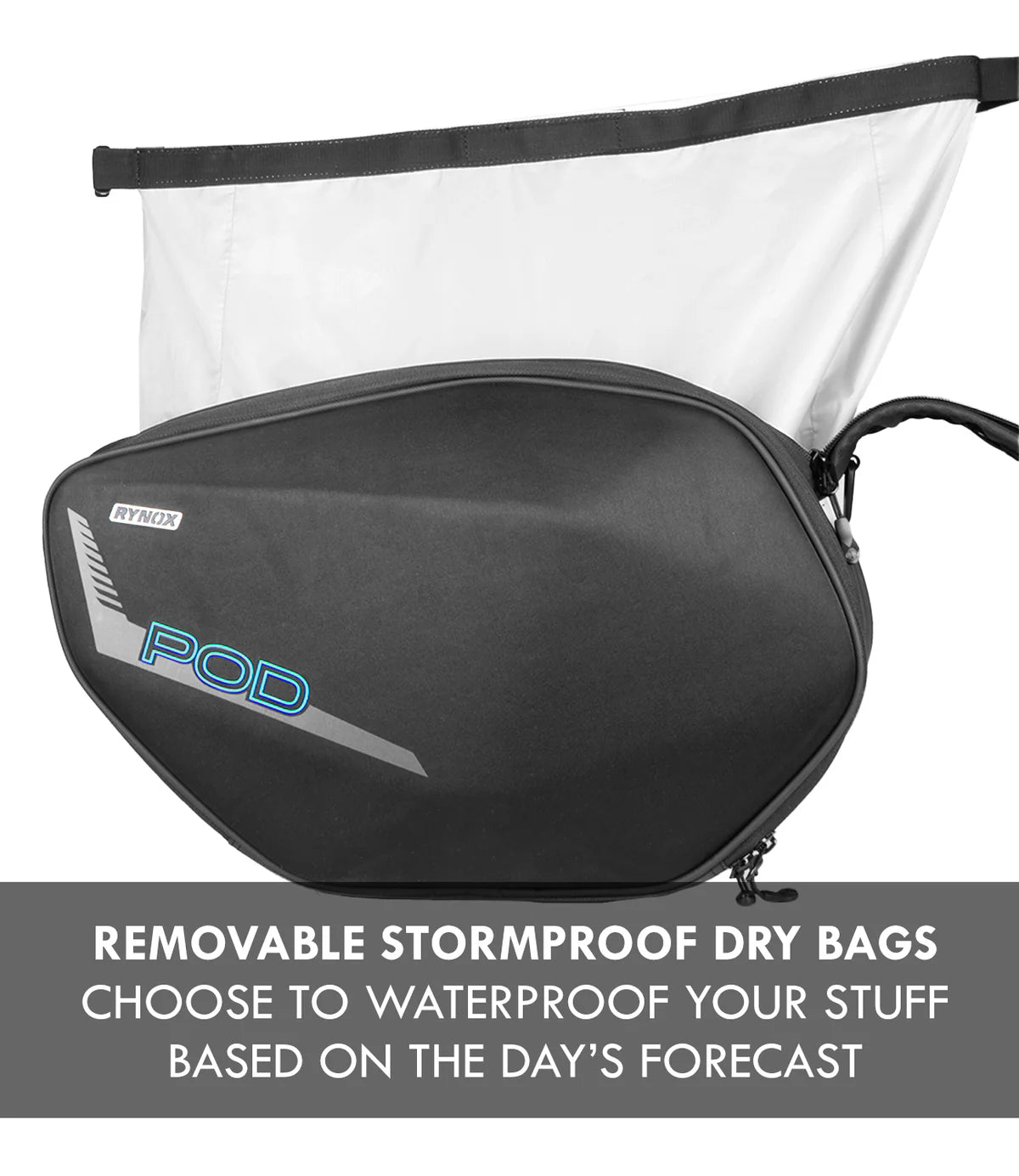 RYNOX POD SADDLEBAGS 52L- WATERPROOF