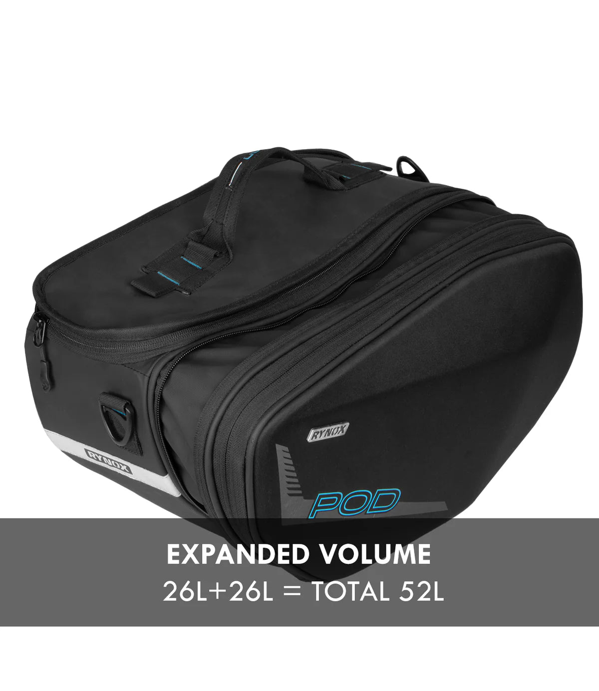 RYNOX POD SADDLEBAGS 52L- WATERPROOF
