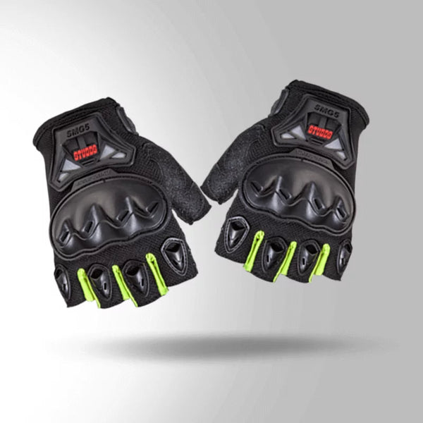 SMG 5 RIDING GLOVES FLUORESCENT GREEN