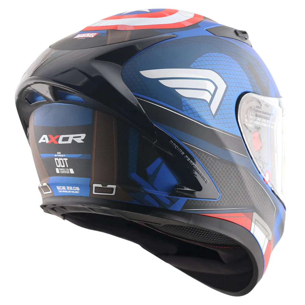 Street Marvel Captain America Helmet