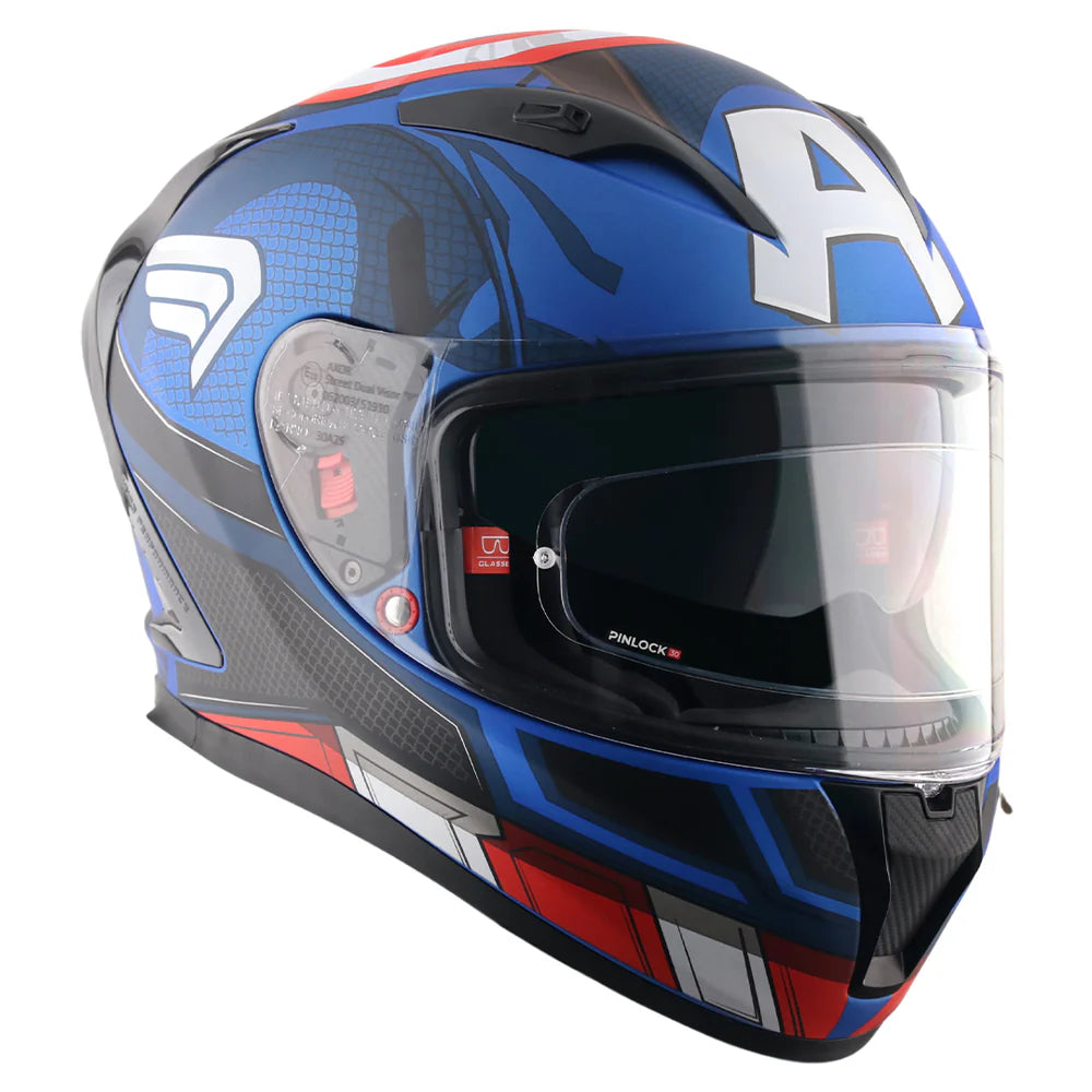 Street Marvel Captain America Helmet