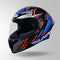 BLACK / RED & BLUE