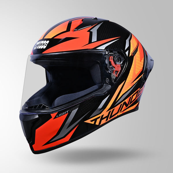 BLACK / RED & ORANGE