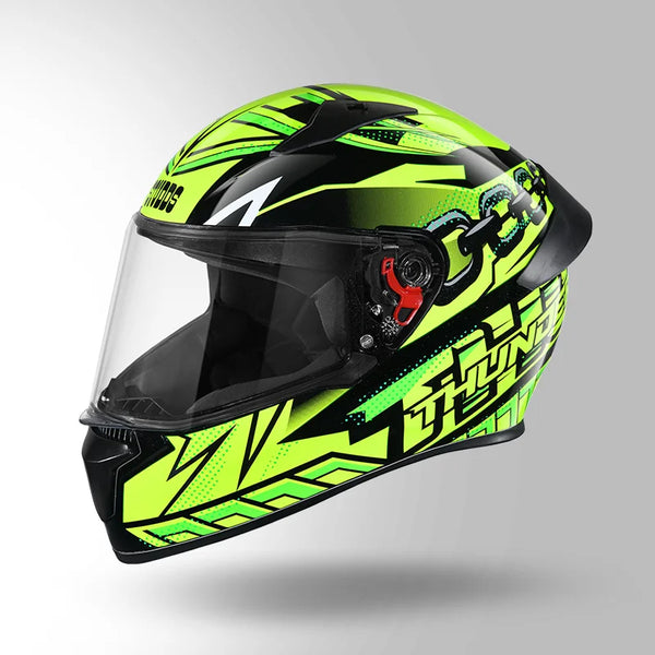 BLACK / GREEN & YELLOW WITH SPOILER