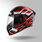 BLACK / WHITE & RED WITH SPOILER