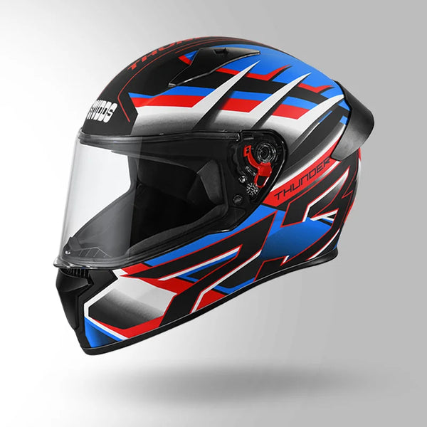 MATT BLACK / WHITE & BLUE WITH SPOILER