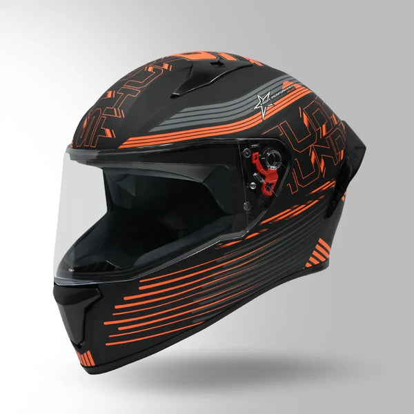 MATT BLACK & ORANGE WITH SPOILER