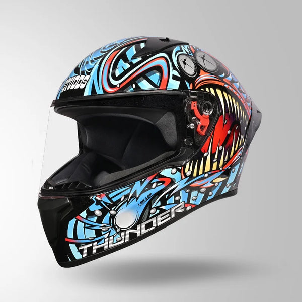 BLACK/BLUE & RED WITH SPOILER