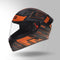 MATT BLACK & ORANGE WITH SPOILER