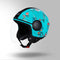 BLUE WITH FLOWER GRAPHICS