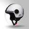 WHITE WITH BLACK STRIP