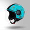 MATT BLUE WITH FLOWER GRAPHICS