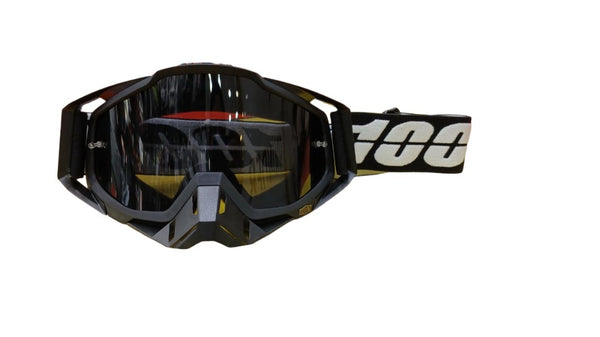 100% RIDING GOGGLE RACE CRAFT - BLACK -BLACK MIRROR LENS