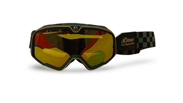 100% BARSTOW GOGGLE - BLACK - YELLOW MIRROR LENS