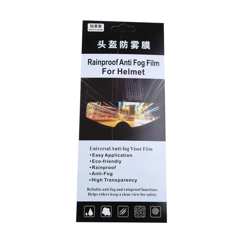 RAINPROOF ANTI FOG FILM FOR HELMET