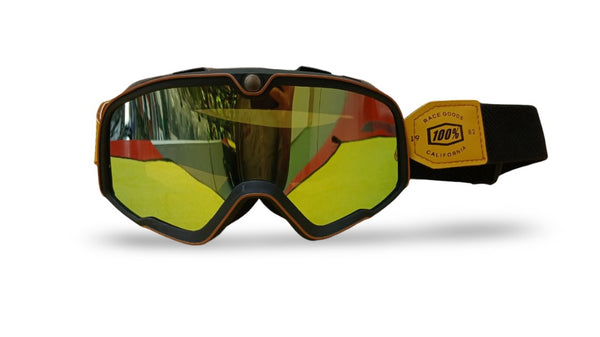 100% BARSTOW GOGGLE - BLACK -RAINBOW LENS