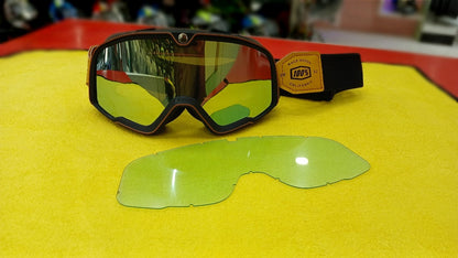 100% BARSTOW GOGGLE - BLACK -RAINBOW LENS