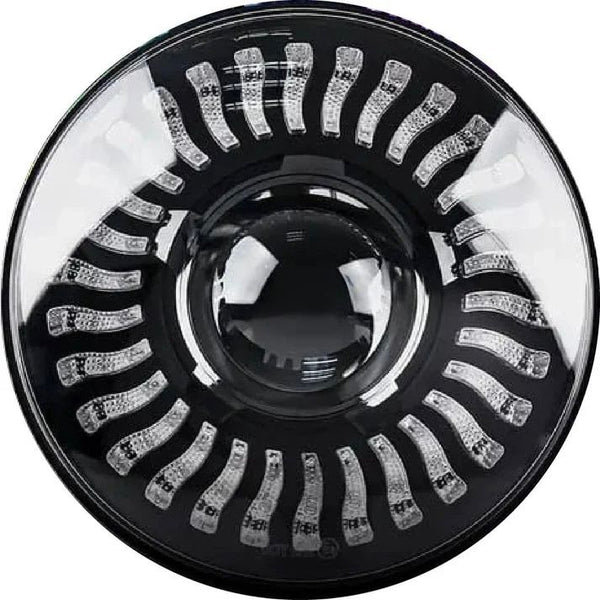 HJG 7 Inch White LED Headlight Chakra
