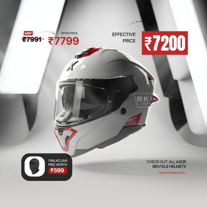 Brutale Corsa Dual Spoiler Helmet + Complimentary Balaclava worth 599