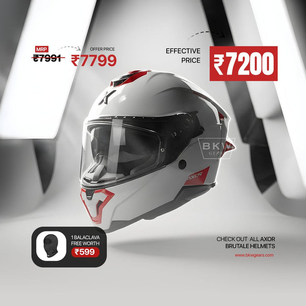 Brutale Corsa Dual Spoiler Helmet + Complimentary Balaclava worth 599